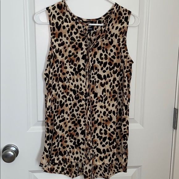 NWT Bobeau Lily Pleat Woven Tank- Sz XS - Picture 1 of 5